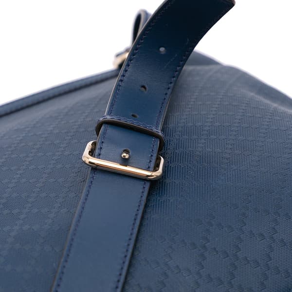 Pre-owned Gucci Leather Diamante Hilary Lux Crossbody Blue