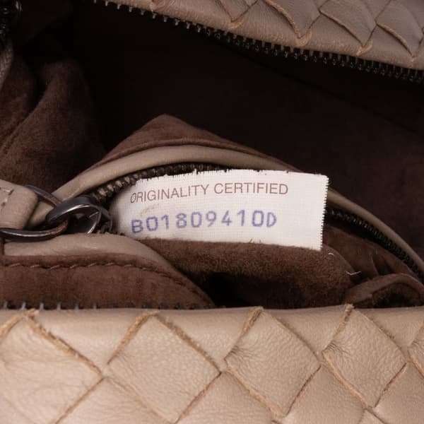 Pre-owned Bottega Veneta Nappa Intrecciato Cube Crossbody Brown