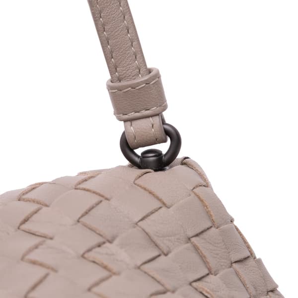 Pre-owned Bottega Veneta Nappa Intrecciato Cube Crossbody Brown