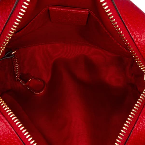 Pre-owned Gucci Mini Canvas Ophidia Crossbody Red