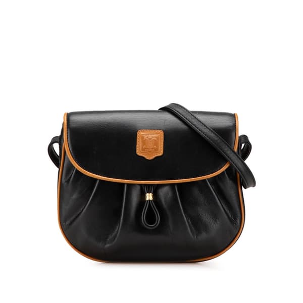 Pre-owned Celine Leather Crossbody Black