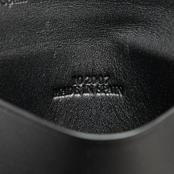 Pre-owned LOEWE Mini Soft Calfskin Heel Pouch Black