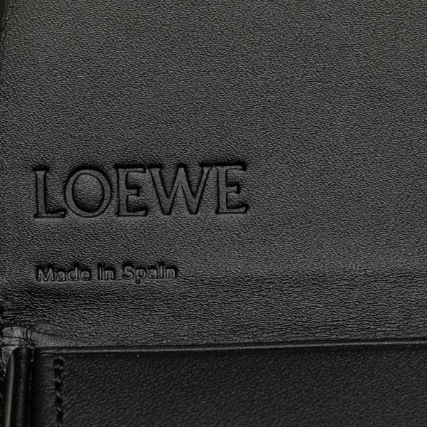 Pre-owned LOEWE Mini Soft Calfskin Heel Pouch Black