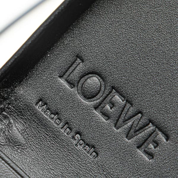 Pre-owned LOEWE Mini Soft Calfskin Heel Pouch Black