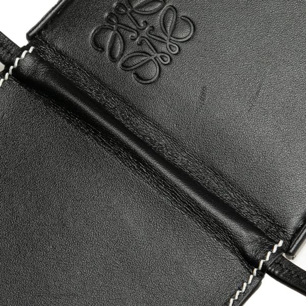 Pre-owned LOEWE Mini Soft Calfskin Heel Pouch Black