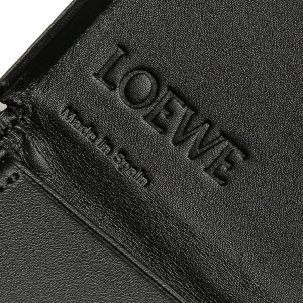 Pre-owned LOEWE Mini Soft Calfskin Heel Pouch Black
