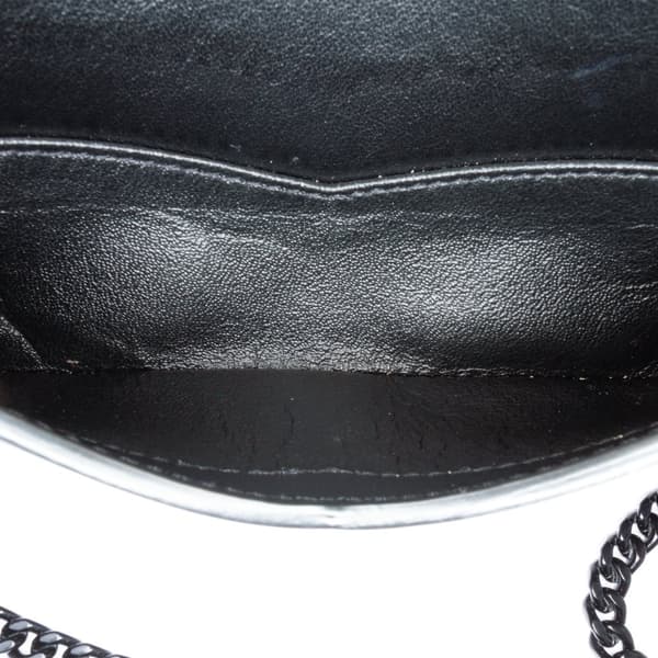 Pre-owned Saint Laurent Canvas Metallic Tiger Print Monogram Lou Camera Bag Black