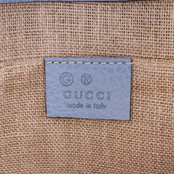 Pre-owned Gucci Small Dollar Calfskin Interlocking G Crossbody Blue