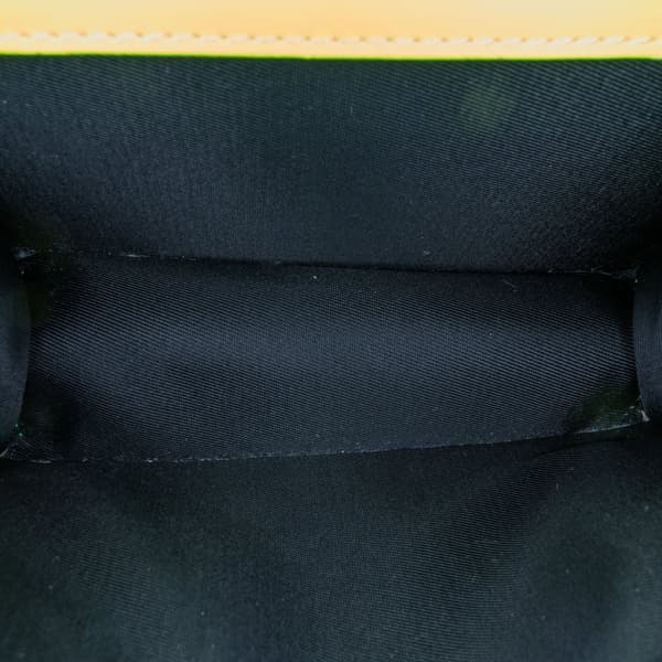Pre-owned Versace Leather La Medusa Crossbody Yellow