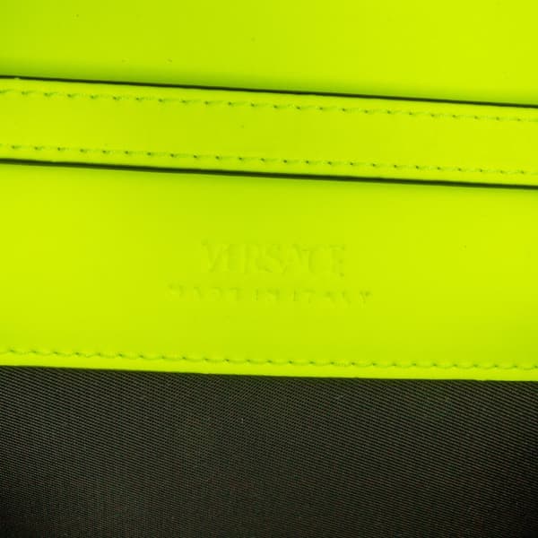 Pre-owned Versace Leather La Medusa Crossbody Yellow