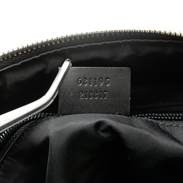 Pre-owned Gucci Techno Canvas Web Messenger Bag Black