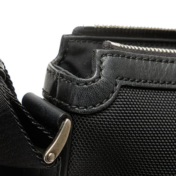 Pre-owned Gucci Techno Canvas Web Messenger Bag Black
