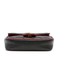 Miniatyrbild 3 av 10: Pre-owned Gucci Super Mini GG Marmont Matelasse Leather Torchon Flap Crossbody Black