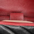Miniatyrbild 6 av 10: Pre-owned Gucci Super Mini GG Marmont Matelasse Leather Torchon Flap Crossbody Black
