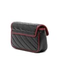 Miniatyrbild 2 av 10: Pre-owned Gucci Super Mini GG Marmont Matelasse Leather Torchon Flap Crossbody Black