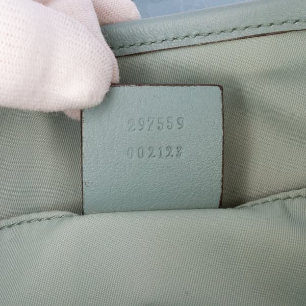 Pre-owned Gucci GG Imprime Kids Messenger Bag Blue