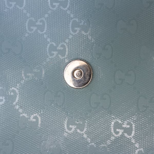 Pre-owned Gucci GG Imprime Kids Messenger Bag Blue