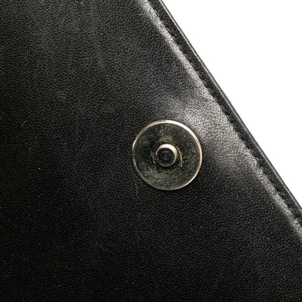 Pre-owned Chanel CC Quilted Lambskin Full Flap Black