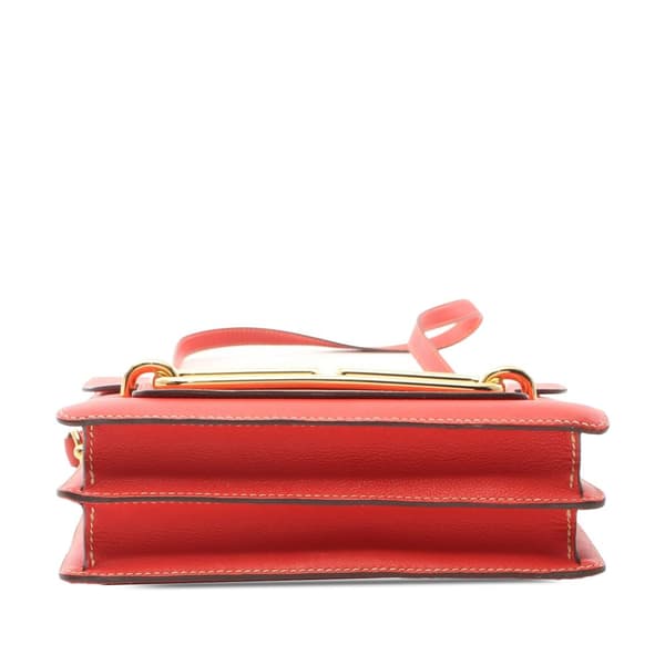 Pre-owned Hermès Evercolor Sac Roulis 23 Red