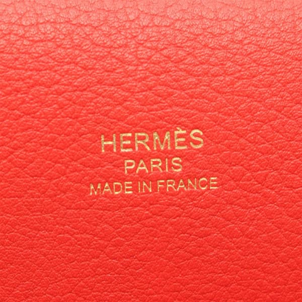 Pre-owned Hermès Evercolor Sac Roulis 23 Red