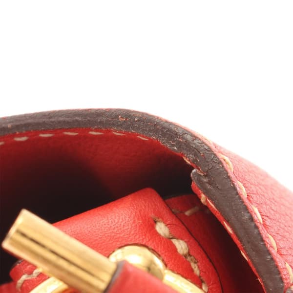 Pre-owned Hermès Evercolor Sac Roulis 23 Red