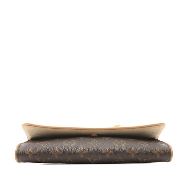 Pre-owned Louis Vuitton Monogram Pochette Twin GM Brown
