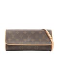 Miniatyrbilde 1 av 10: Pre-owned Louis Vuitton Monogram Pochette Twin GM Brown