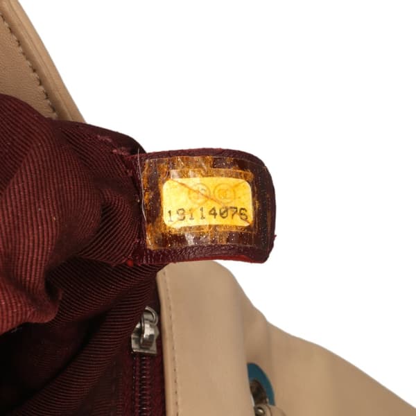 Pre-owned Chanel CC Bicolor Quilted Calfskin and Caviar Single Flap Brown