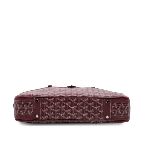 Pre-owned Goyard Goyardine Ambassade PM Red