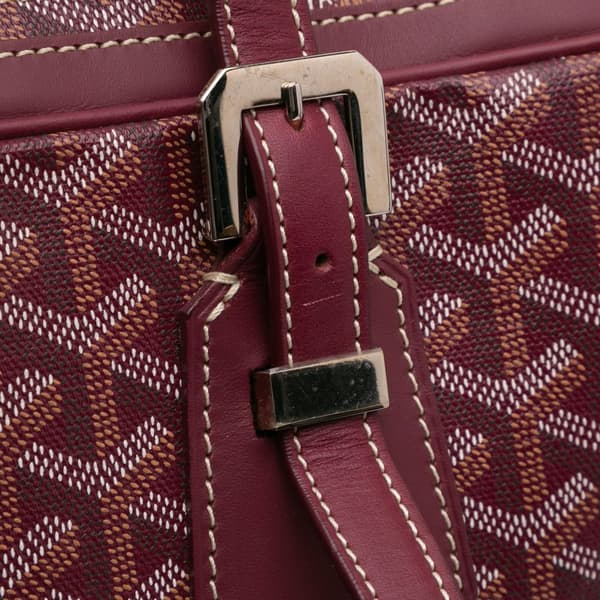 Pre-owned Goyard Goyardine Ambassade PM Red