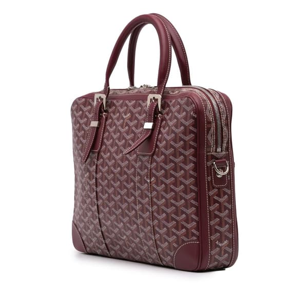 Pre-owned Goyard Goyardine Ambassade PM Red