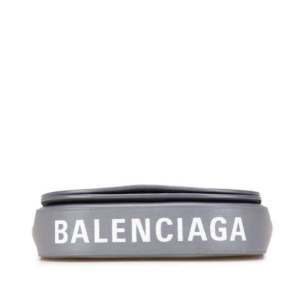 Pre-owned Balenciaga Leather Ville Day S Crossbody Gray