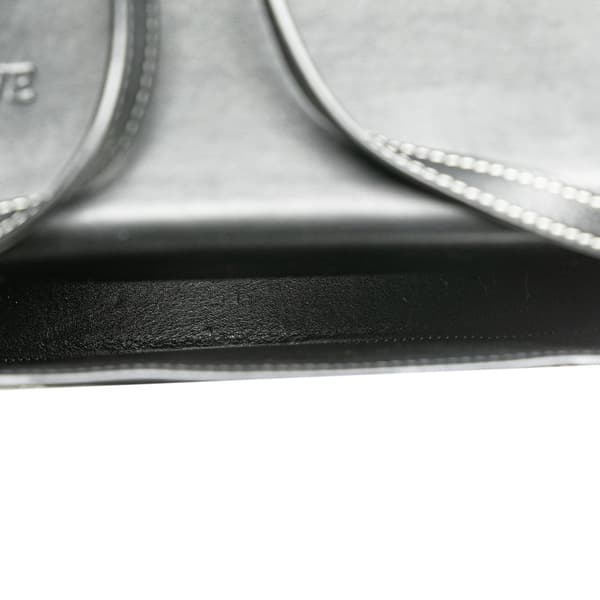 Pre-owned LOEWE Small Leather Heel Pouch Black