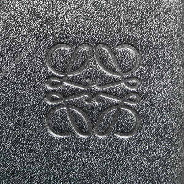 Pre-owned LOEWE Small Leather Heel Pouch Black