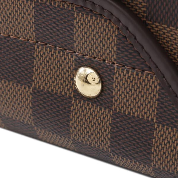 Pre-owned Louis Vuitton Damier Ebene Duomo Crossbody Brown