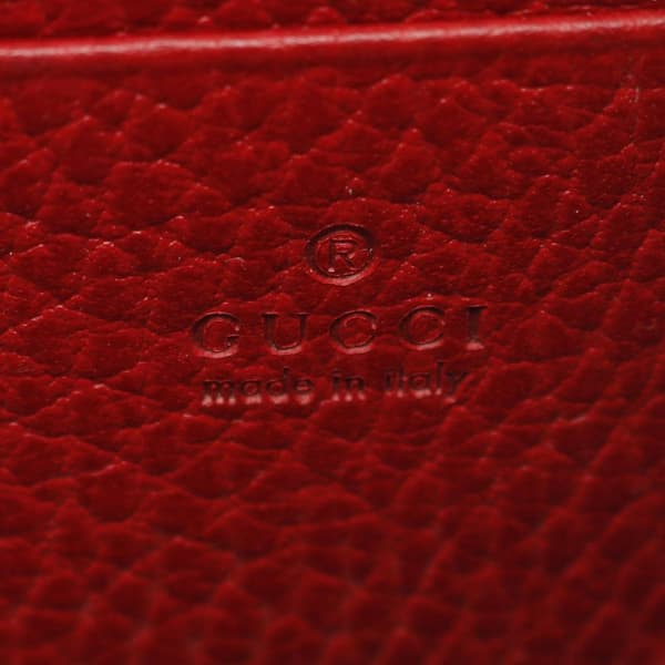Pre-owned Gucci Mini Leather Dionysus Wallet on Chain Red