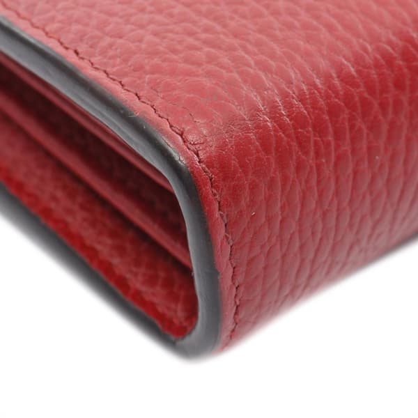Pre-owned Gucci Mini Leather Dionysus Wallet on Chain Red