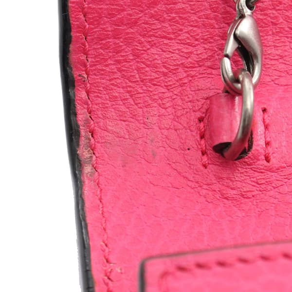 Pre-owned Gucci Mini Leather Dionysus Wallet on Chain Pink