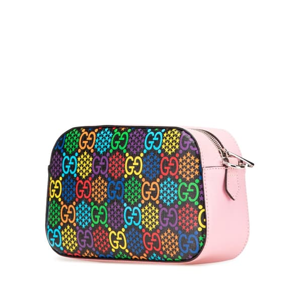 Pre-owned Gucci GG Supreme Psychedelic Crossbody Pink