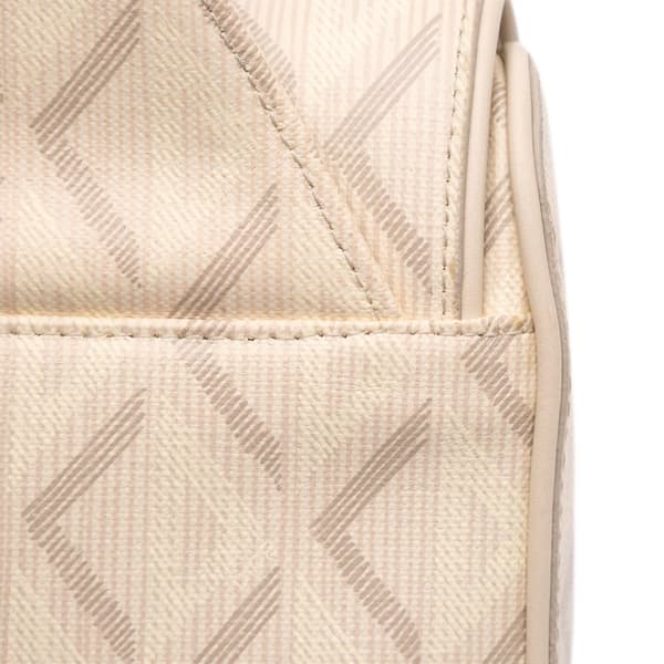 Pre-owned Dior Coated Canvas CD Diamond Nautic Saddle Crossbody White