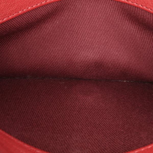 Pre-owned Chanel Medium Quilted Sheepskin Front Chain Flap Red