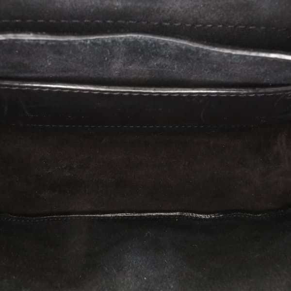 Pre-owned Saint Laurent Small Leather Monogram Kaia Crossbody Black