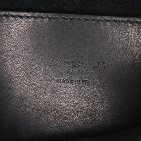 Pre-owned Saint Laurent Small Leather Monogram Kaia Crossbody Black