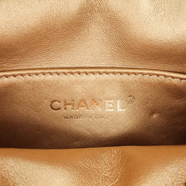 Pre-owned Chanel CC Quilted Lambskin Coco Midnight Camera Bag Red