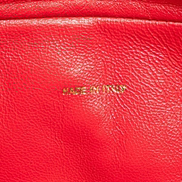 Pre-owned Chanel CC Quilted Lambskin Tassel Camera Bag Red