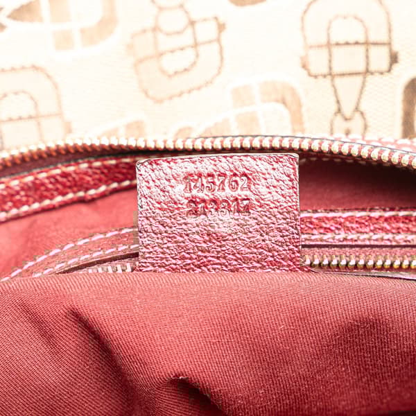 Pre-owned Gucci Horsebit Canvas Crossbody Brown