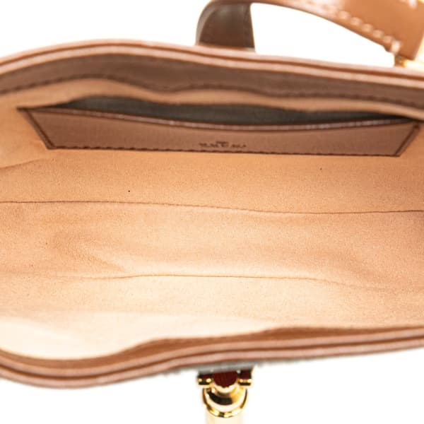 Pre-owned Gucci Mini GG Supreme Jackie 1961 Crossbody Brown