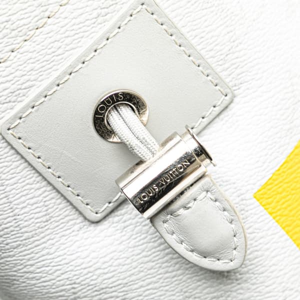 Pre-owned Louis Vuitton Monogram Chalk Nano Sling Bag Gray