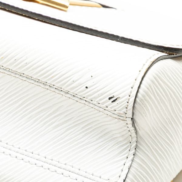 Pre-owned Louis Vuitton Epi Twist PM White