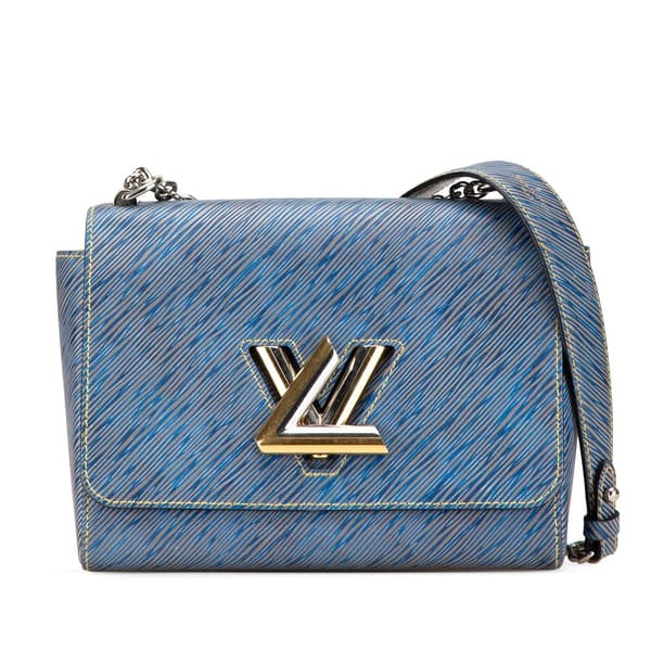 Pre-owned Louis Vuitton Epi Denim Twist MM Blue